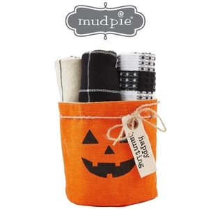 Mud Pie Halloween Basket & Towel Set